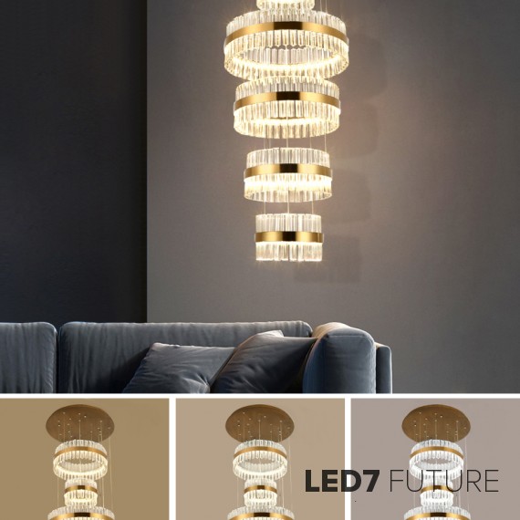 Loft Industry Modern - Bricky Cascade Chandelier